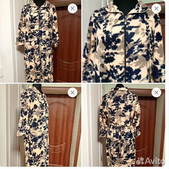 Халат женский фланелевый