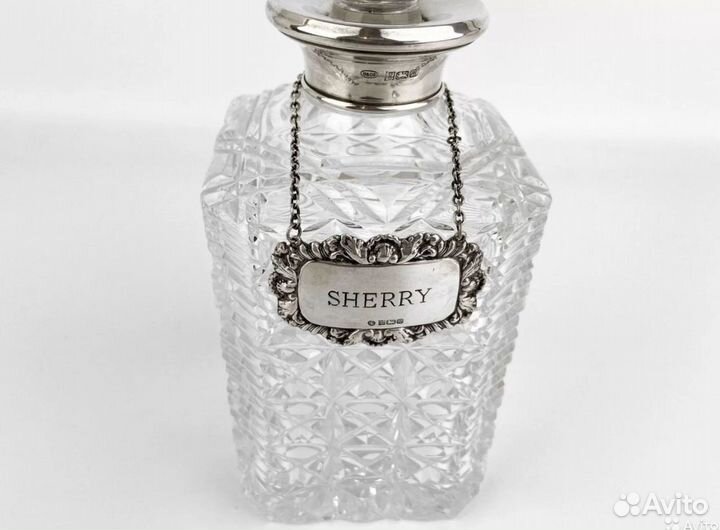 Старинные лейблы для бутылок, Англия, серебро,1886