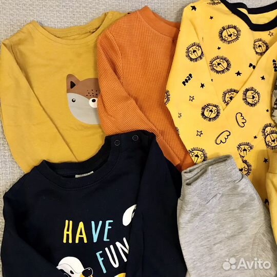 Детские вещи пакетом на мальчика, размер 74-86