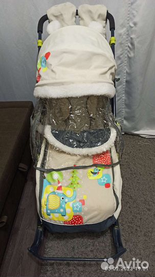 Коляска санки