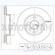 Диск тормозной передний (238x22 ) 4 отв Nissan Cub