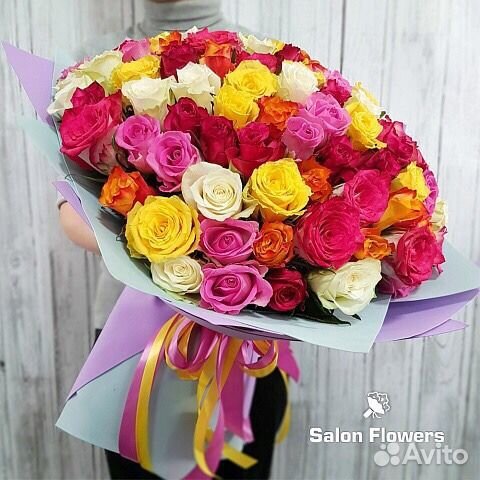 Розы 101 шт
