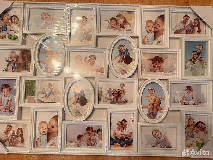 Фоторамка пластик на 24 фото 10х15 белая