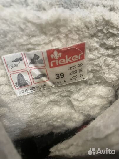 Ботинки женские rieker