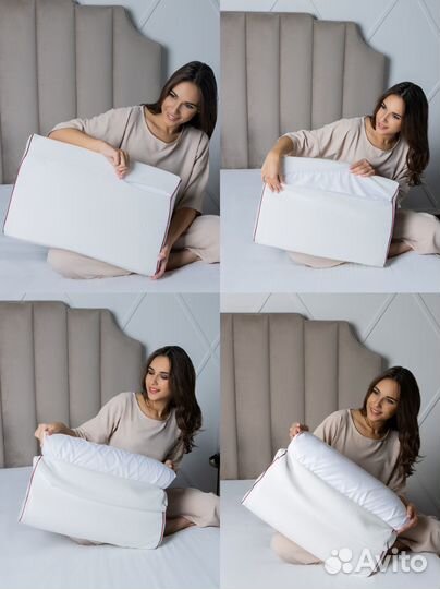 Анатомическая подушка для сна с эффектом памяти. К