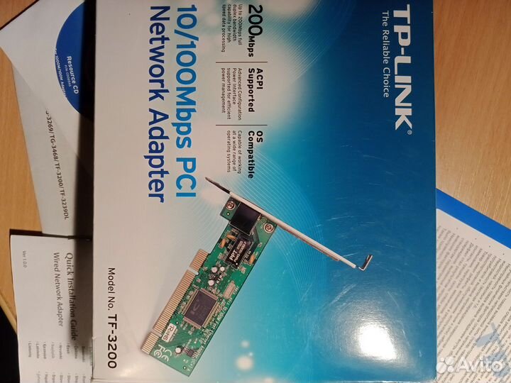 Сетевые карты D link dfe 520tx и Tp Link TF-3200