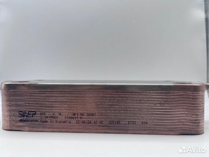 Теплообменник гвс swep 16 пластин для Bosh Buderus