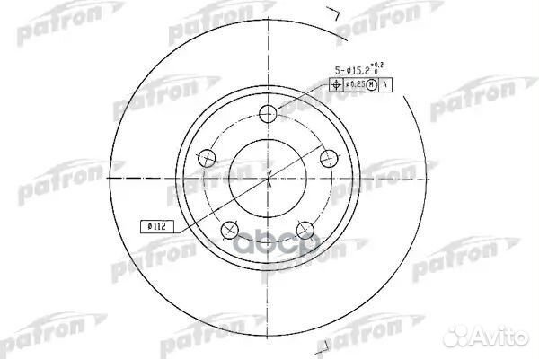 Диск тормозной передн audi: 100 84-90, 100 Avan