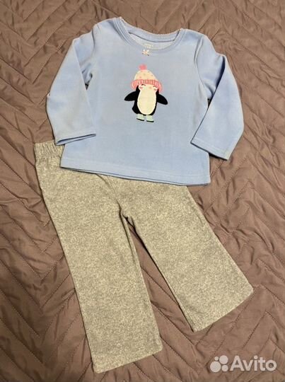Флис carters костюм новое и бу на дев 12-36 мес