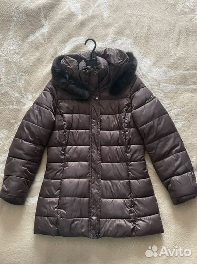 Пальто, куртка зимняя, кожаная, жилетка