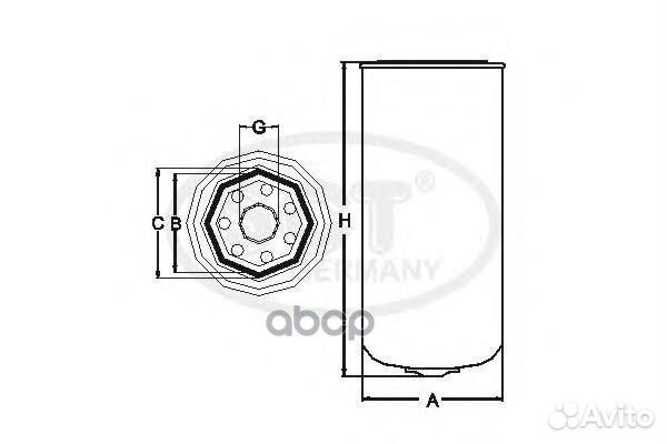 Топливный фильтр volvo trucks st6056 SCT