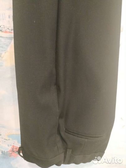 Школьный костюм 134 с жилеткой чёрный