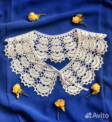 Ажурный кружевной воротничок