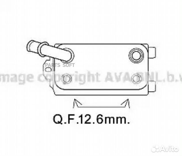 AVA VO3170 Радиатор масляный Volvo S60 S80 V60 V70