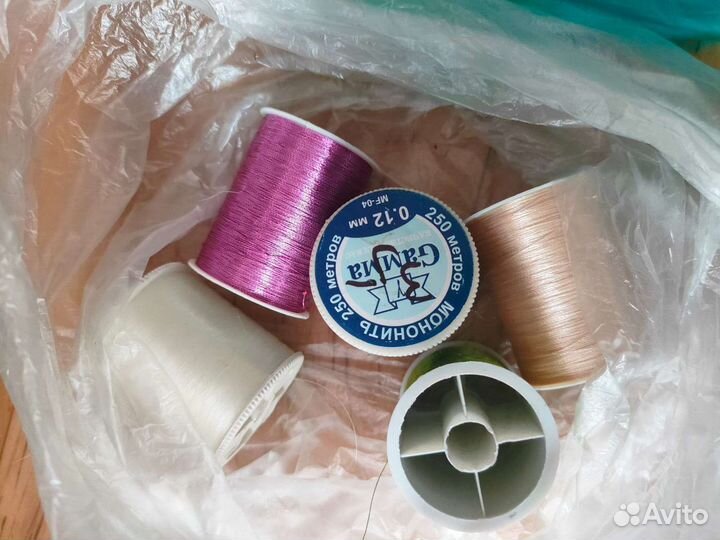 Мононить, нитки для мочалок