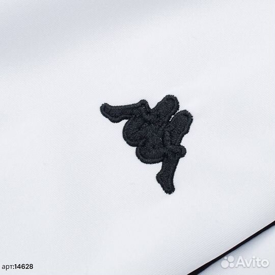 Спортивные штаны kappa белые С лампасами 40(XXS)