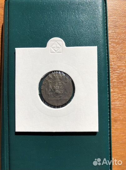 Денга 1768 км Сибирская монета Отличные