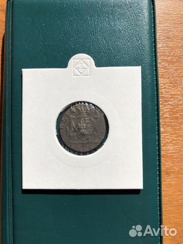 Денга 1768 км Сибирская монета Отличные