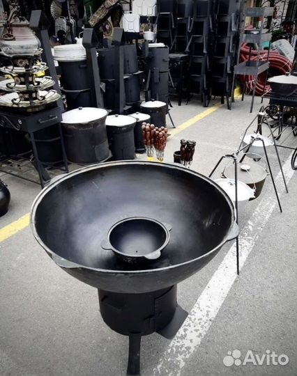 Казан чугунный узбекский + шумовка в подарок