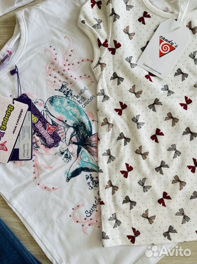 Вещи пакетом на девочку рост 110 новые
