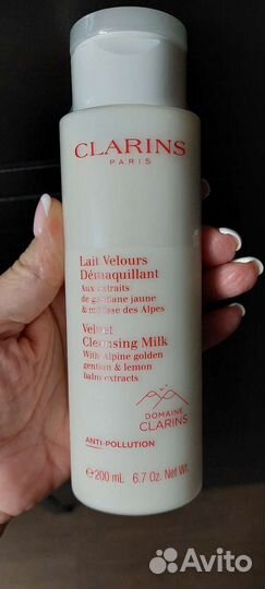 Clarins очищающее молочко
