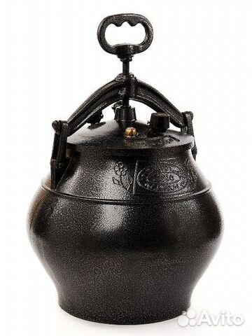 Афганский казан на 5 литров черный
