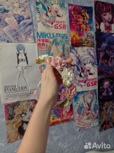 Ободок на голову с цветами