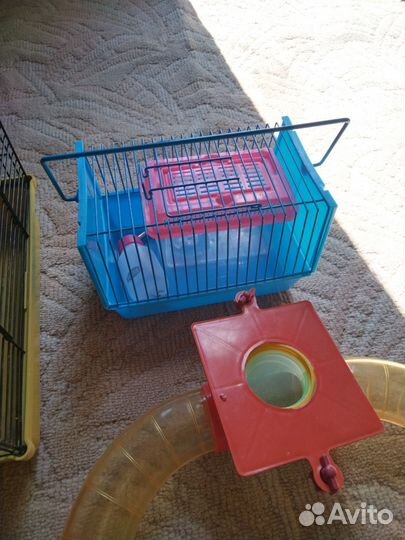 Клетка и переноска для хомяков