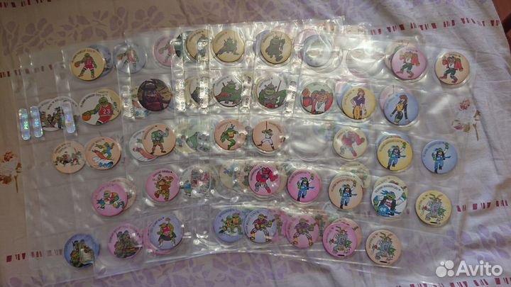 Фишки, сотки, кэпсы. Simpsons, черепашки ниндзя