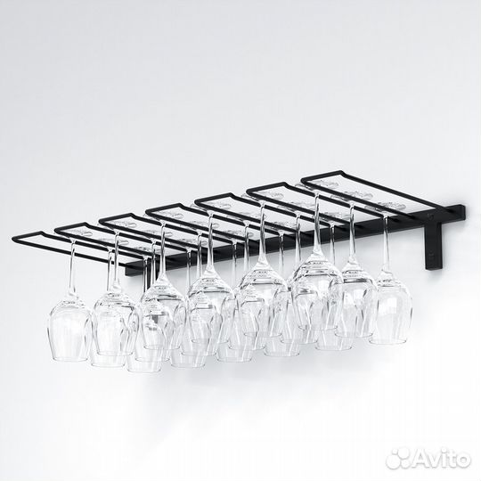 Настенный бокалодержатель для 18 бокалов