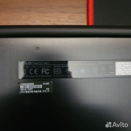 Asus ROG G501JW. 3840 x 2160 4К, RAM 16 гб