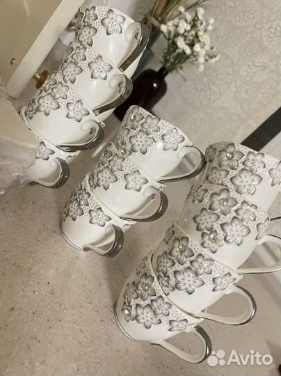 Кофейный набор чашки блюдца