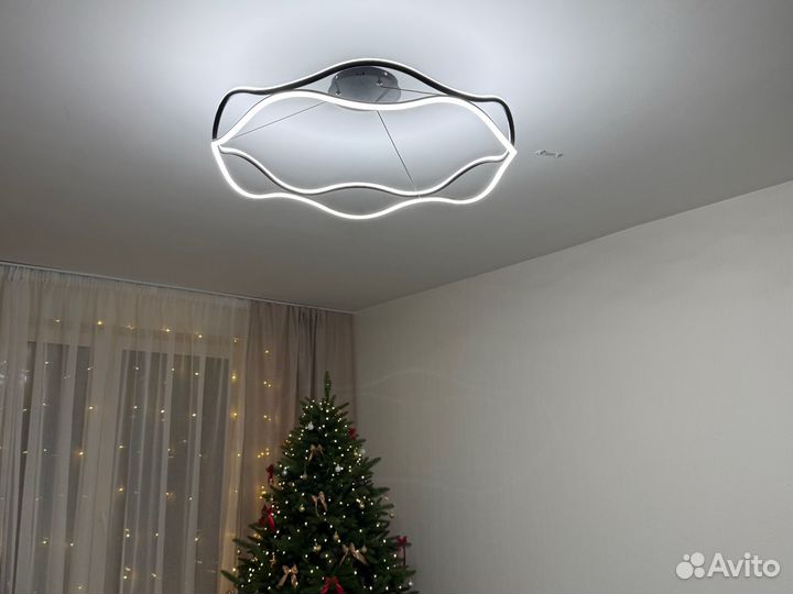 Люстра потолочная светодиодная с пультом