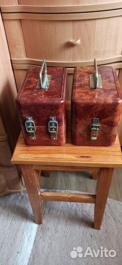 Бакелитовый-Карболитовый военный ящик СССР-2 штуки