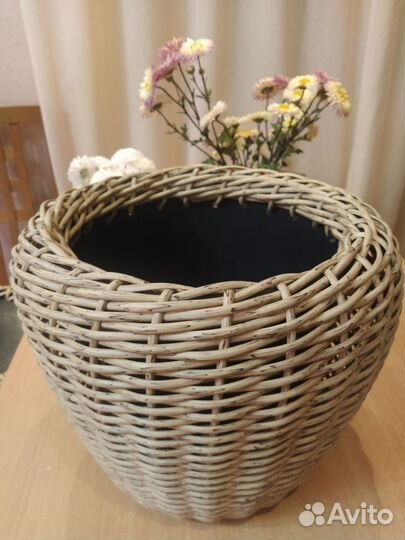 Кашпо из ротанга 12 литров