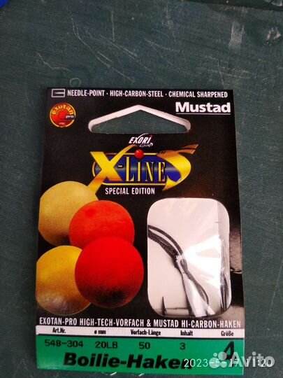 Крючки на карпа с поводком из карбона