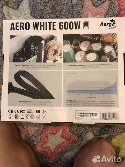 Блок питания 600w aerocool aerowhite
