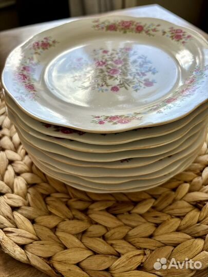 Набор тарелок, винтажная посуда