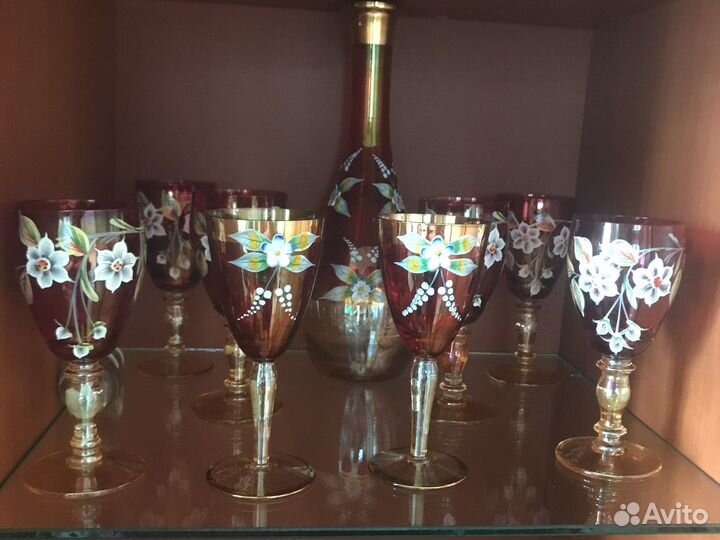 Комплект фужеров с графином