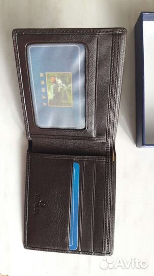 Новый кожаный кошелек мужской