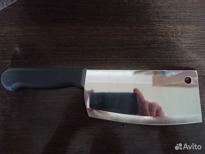 Топор новый из нержавеющей стали для разделки мяса