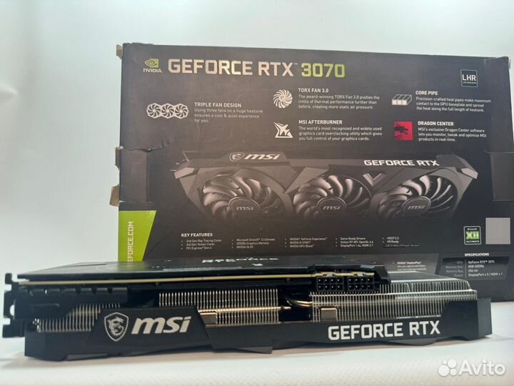 Видеокарта MSI GeForce RTX 3070 ventus 3X OC