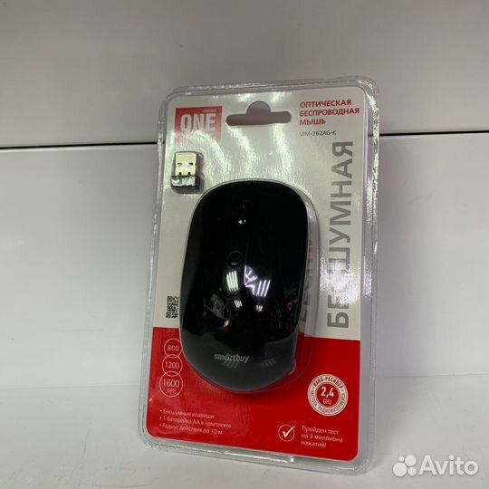 Мышка беспроводная SmartBuy ONE 262AG черный