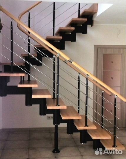 Лестница металлическая на 2 этаж