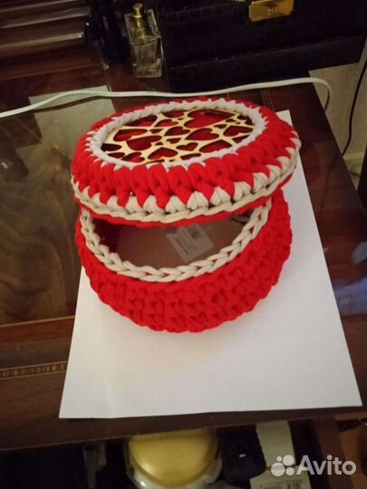 Корзинки ручной работы из трикотажной пряжи