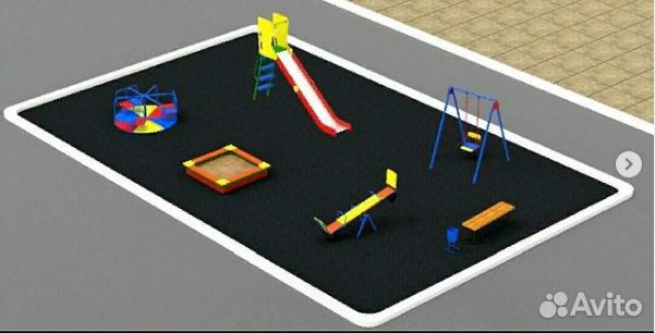 Детская игровая площадка, детский комплекс,качели