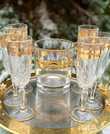 Набор для водки, шампанского, воды Италия