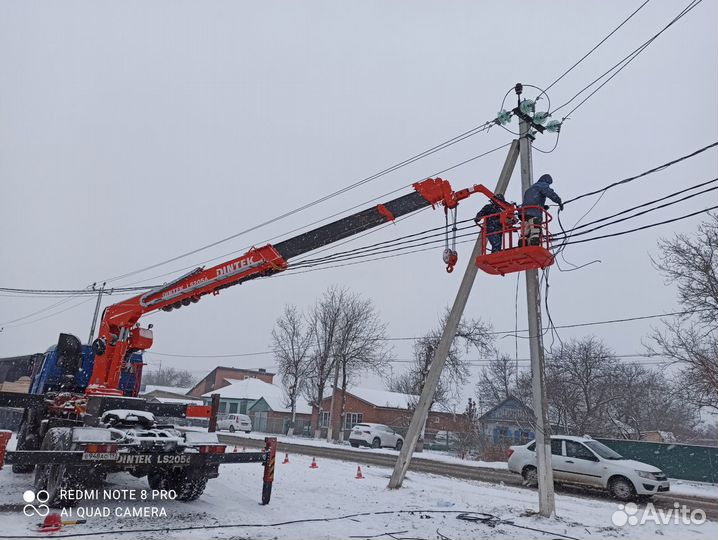 Аренда и услуги телескопической автовышки-вездехода, 1000 кг, 20 м