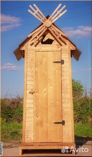 Уличный туалет деревянный JKT231