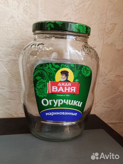 Банка стеклянная 1,8 литра